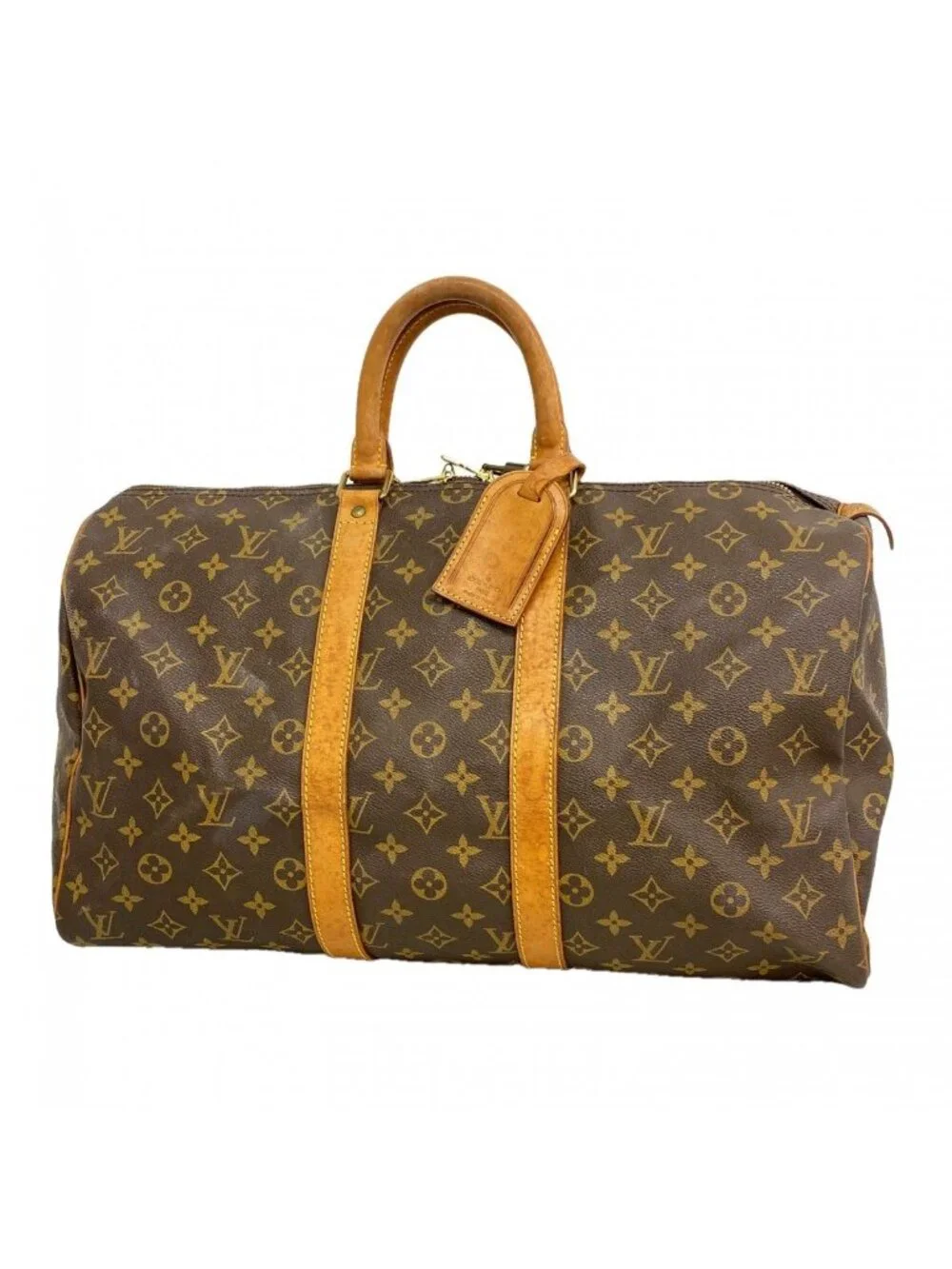 Louis Vuitton Boston Bag Monogram Keepall 45 Brown